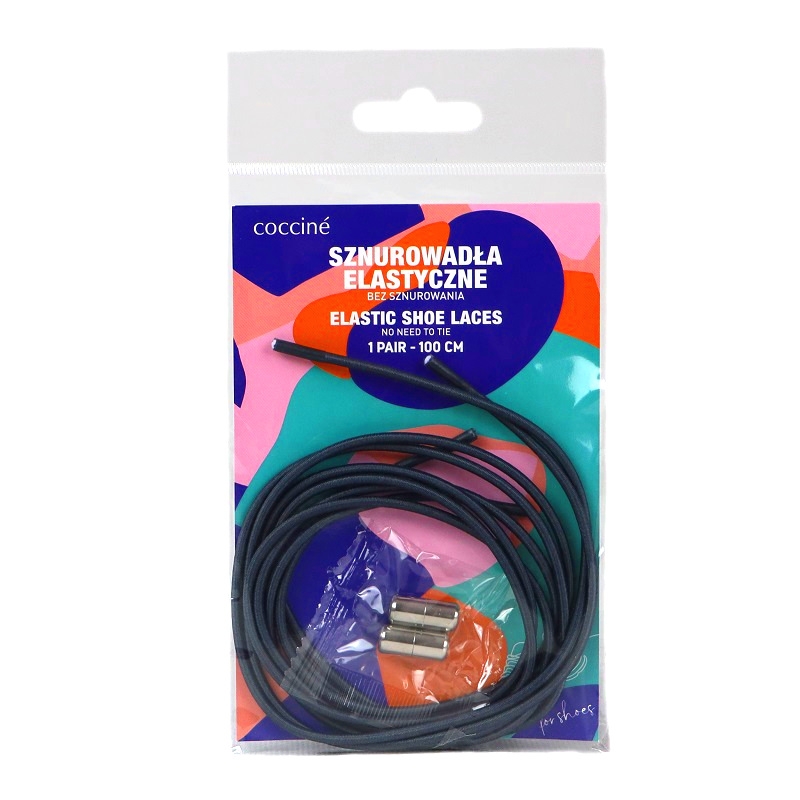 SZNUROWADŁA ELASTIC LACES 100 cm SZARE/GREY Fi3S