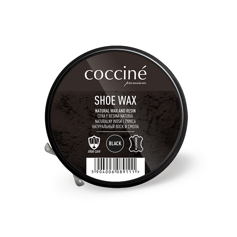 SHOE WAX (2) BLACK/CZARNA PASTA WOSK I ŻYWICA 40 g C premium