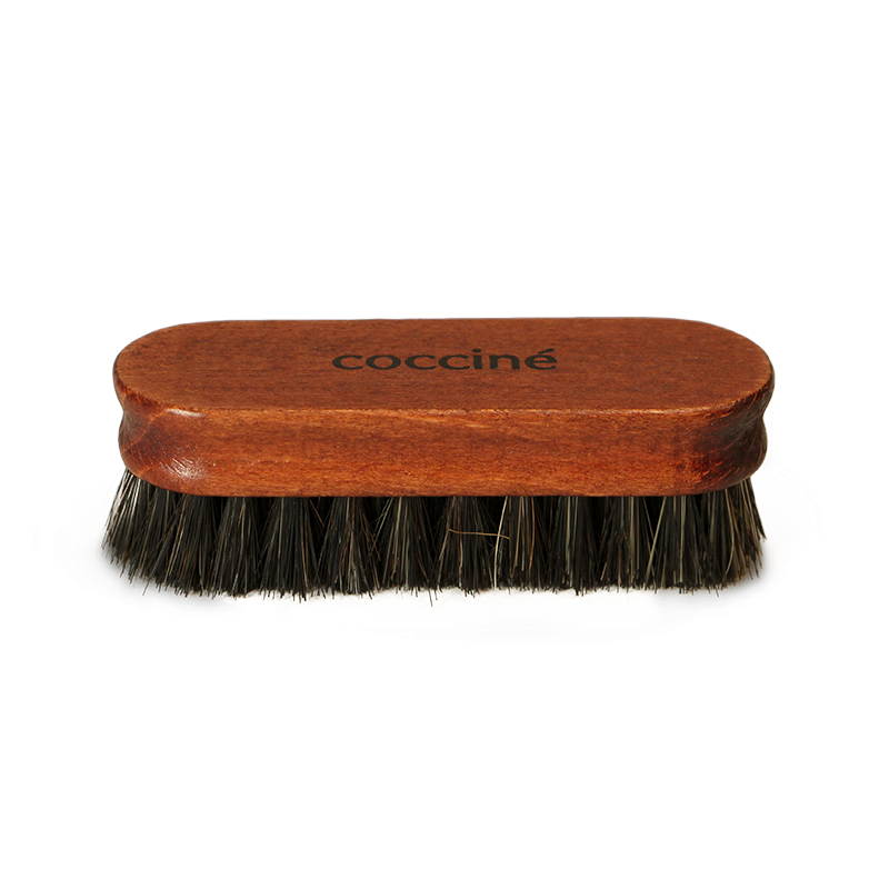 SZCZOTECZKA DO POLER./POLISHING BRUSH 12 cm CIEMNA Z WŁOSIEM KOŃSKIM (bejca) COCCINE