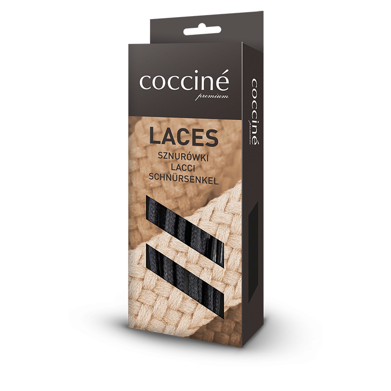 SZNUROWADŁA BLISTER LACES 075 cm BEŻ/BEIGE 2B k.06 premium NEW, DWZ24