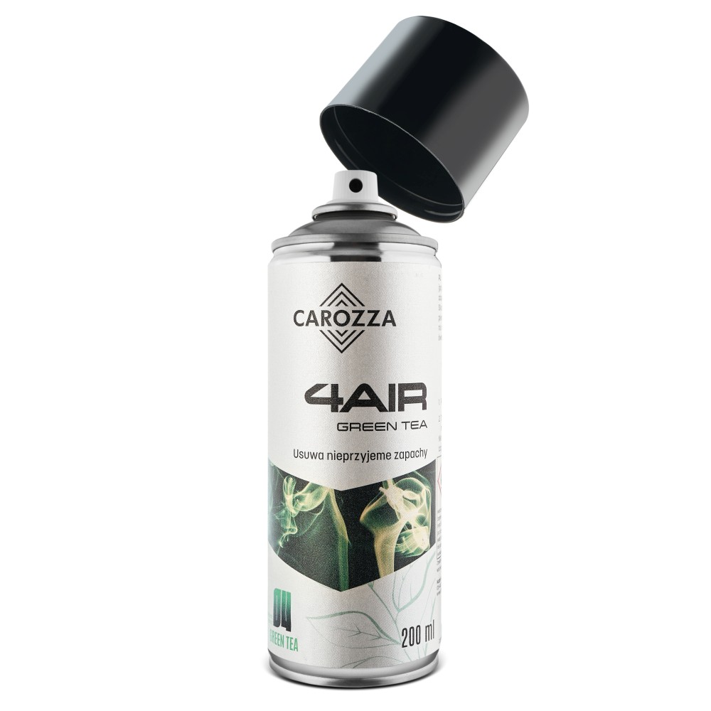 CAROZZA 4Air - neutralizator zapachów SPRAY 200 ml, zapach: GREEN TEA
