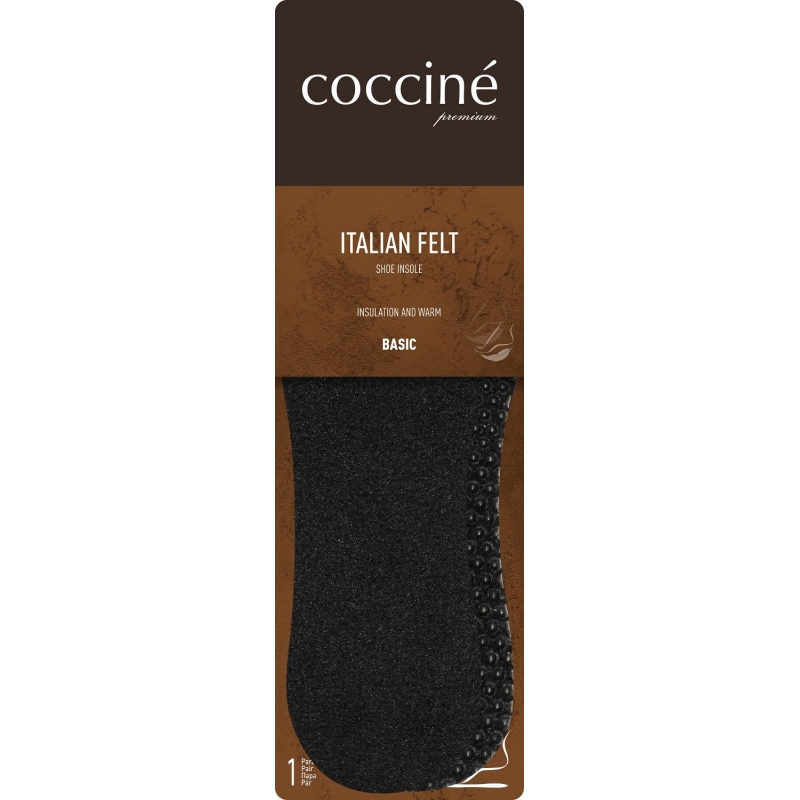 W COCCINE FILC WŁOSKI CZARNY/BLACK ITALIAN FELT/35-36C premium