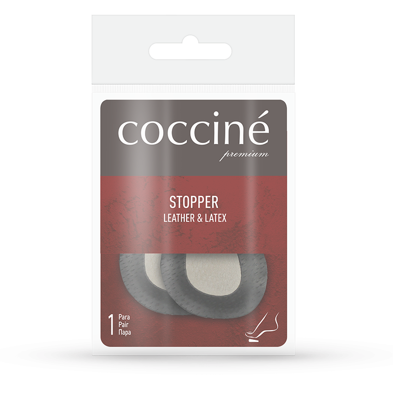 STOPPER LEATHER&LATEX / HAMULEC STOPY - LATEKS-SKÓRA NATURALNA C premium