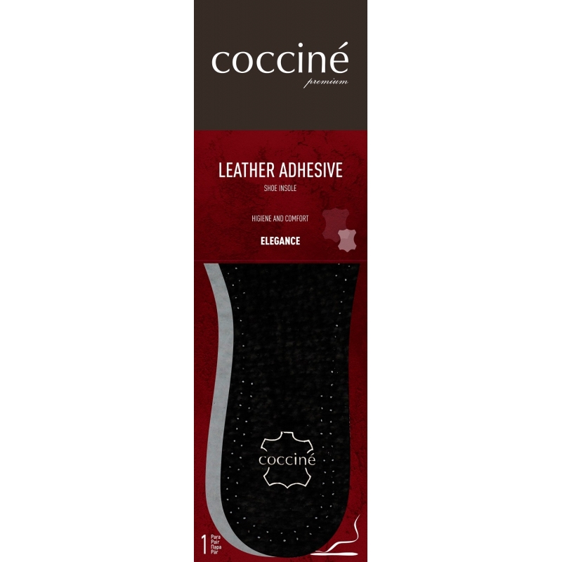 W COCCINE LEATHER ADHESIVE BLACK/CZARNA SKÓRA WKLEJANA/35-36C premium